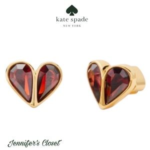 Kate Spade Earrings \ NWT Stone Heart Stud Earrings